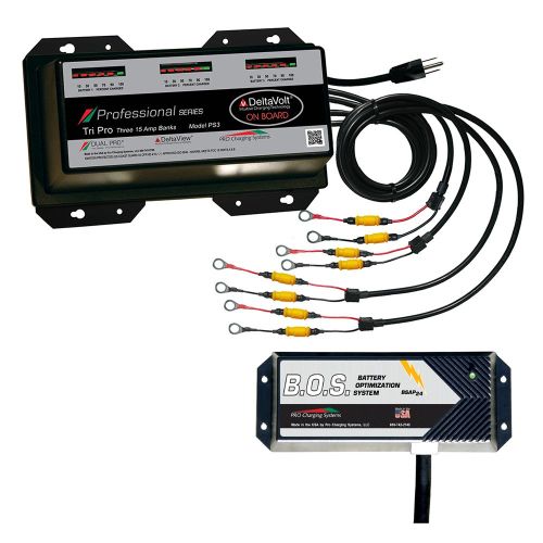 Dual Pro PS3 3 Bank Battery Charger w/3 Bank B.O.S. Dual Pro PS3 3 Bank Battery Charger w/3 Bank B.O.S.