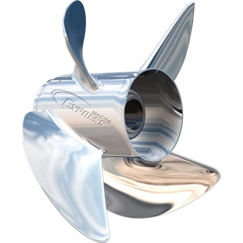 Turning Point Express® Mach4™ - Right Hand - Stainless Steel Propeller - EX1/EX2-1315-4 - 4-Blade - 13.5" x 15 Pitch Turning Point Express® Mach4™ - Right Hand - Stainless Steel Propeller - EX1/EX2-1315-4 - 4-Blade - 13.5" x 15 Pitch
