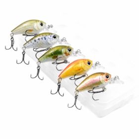 5pcs Fishing Lures Set Hard Body Lures with Treble Hook