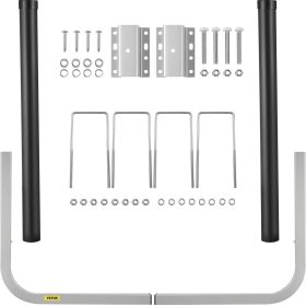 VEVOR Boat Trailer Guide-ons, 40", 2PCS Rustproof Galvanized Steel Trailer Guide ons, Trailer Guides with Black PVC Pipes, Mounting Parts Include